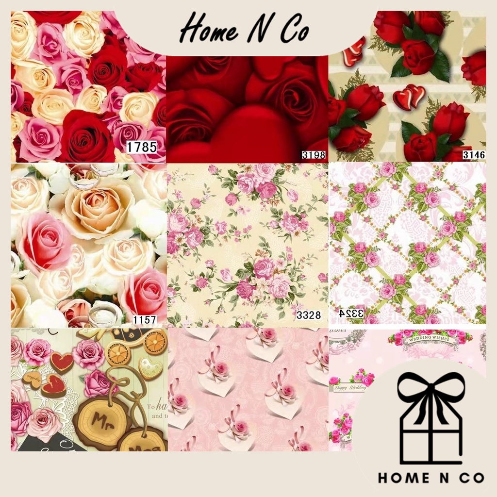 Home N Co Wrapping Paper Gift Present Paper Kertas Hadiah 50 pcs (50cm ...