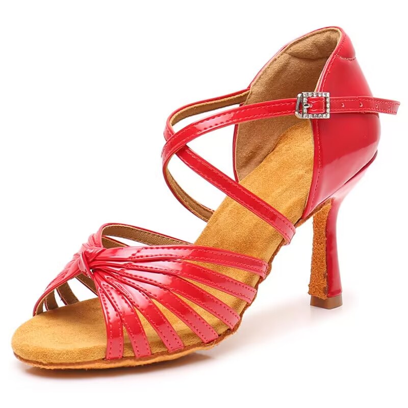 National Standard Dance Shoes Latin 8.5cm High Heel Female Adult Dance