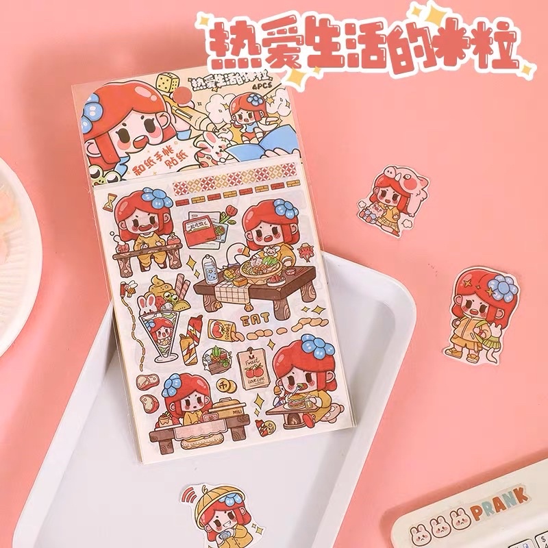 [Ready Stock] Muzili Family Sticker Series 米粒贴纸系列 | Shopee Malaysia