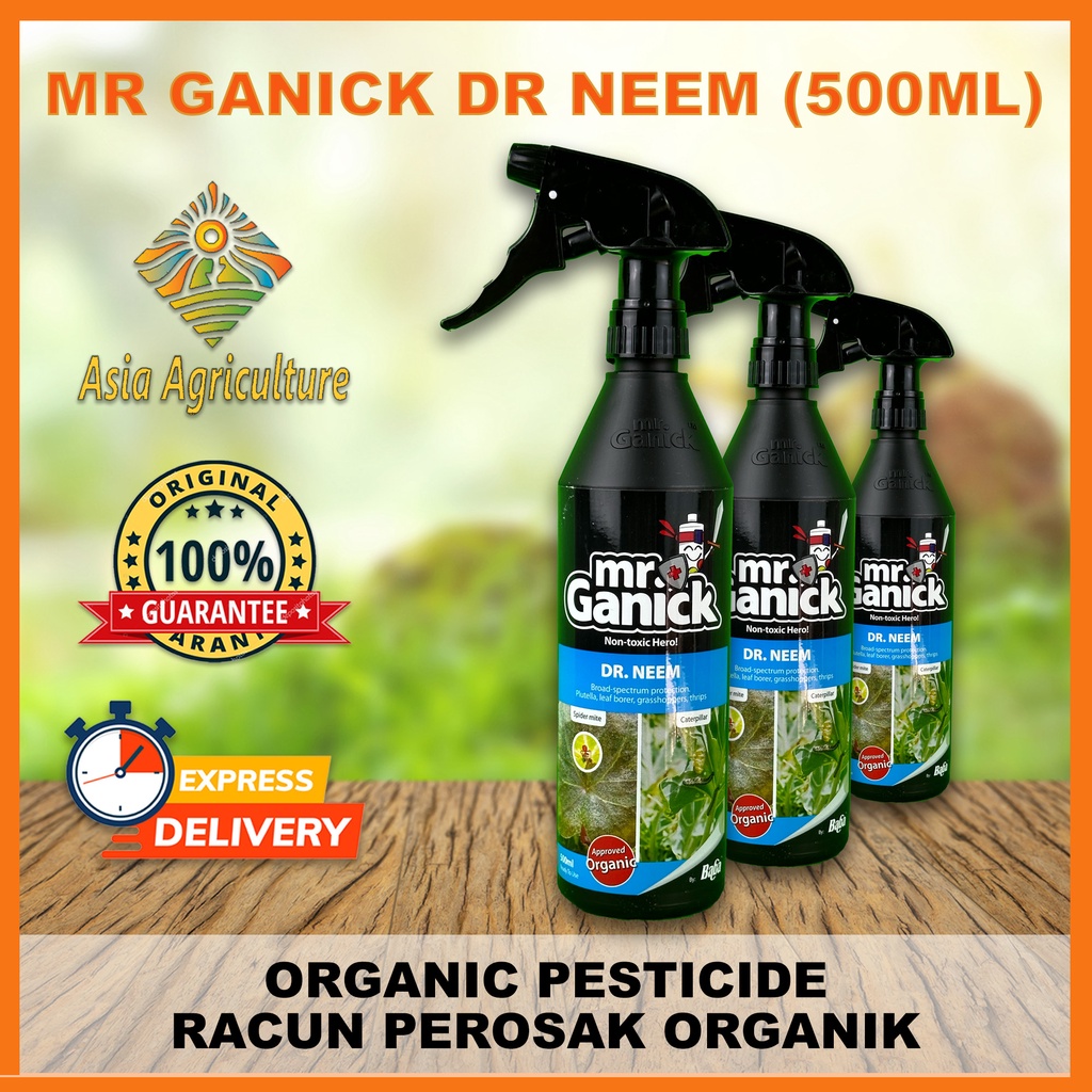 ASIA AGRICULTURE BABA MR GANICK DR NEEM 500ML ORGANIC PESTICIDE CONTROL