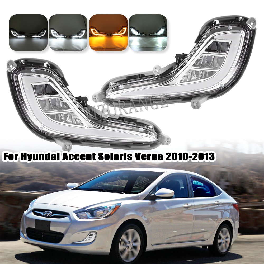 LED DRL Daytime Running Light For Hyundai Accent Solaris Verna 2010