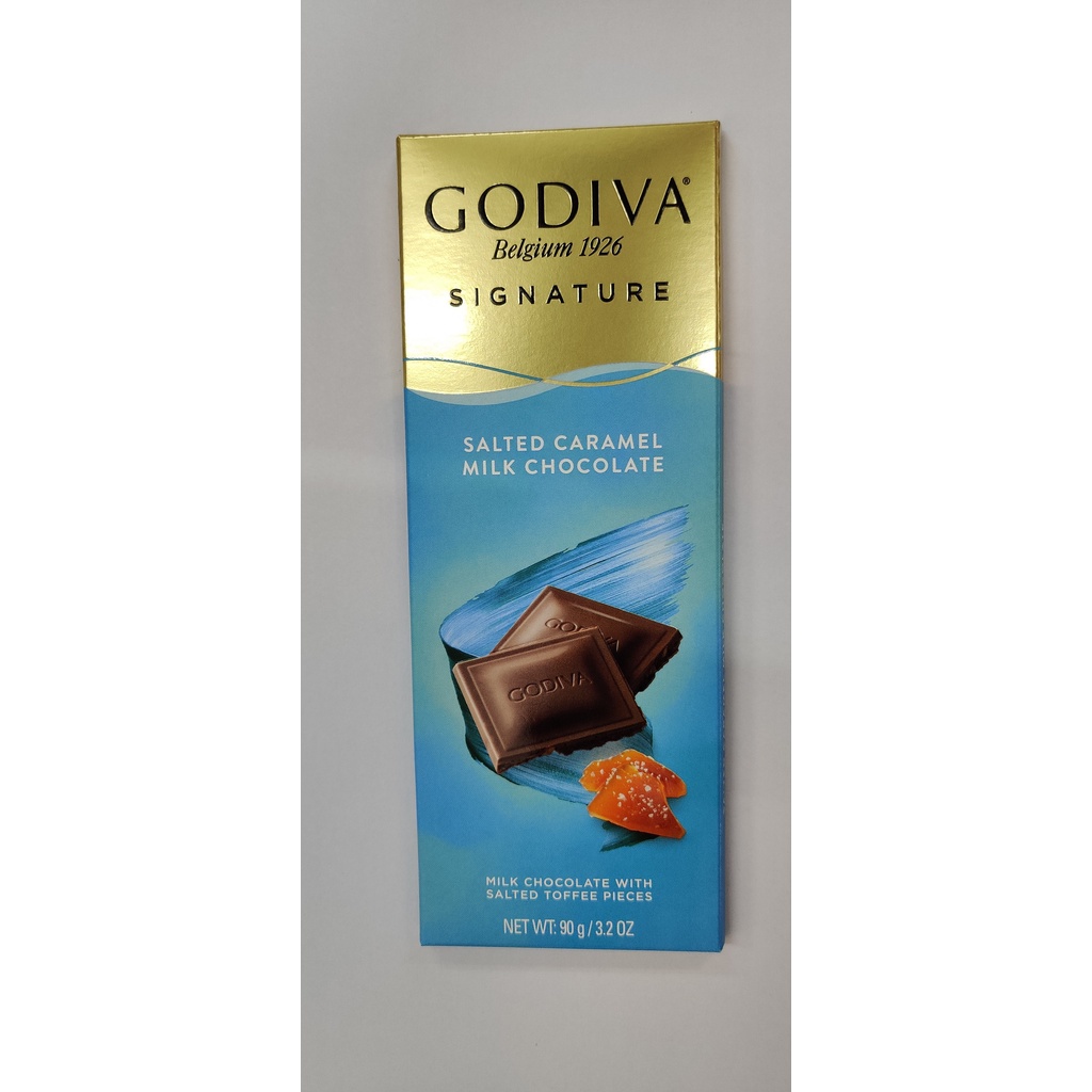 Godiva Signature Salted Caramel Milk Chocolate 90g (Made In Turkey