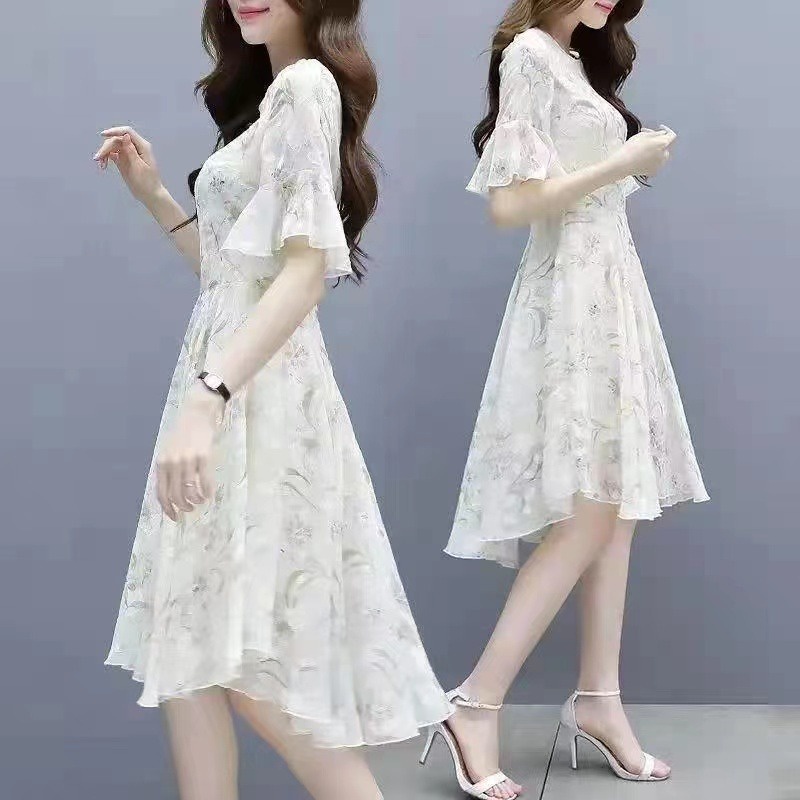 Beautiful 2020 new mid-length and versatile thin fashion printed Korea –