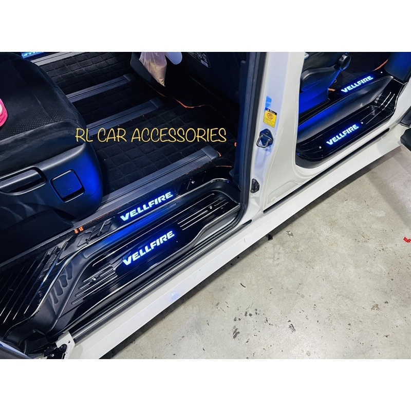Toyota vellfire alphard anh20 8pcs foot door side step kick scuff 2008 ...