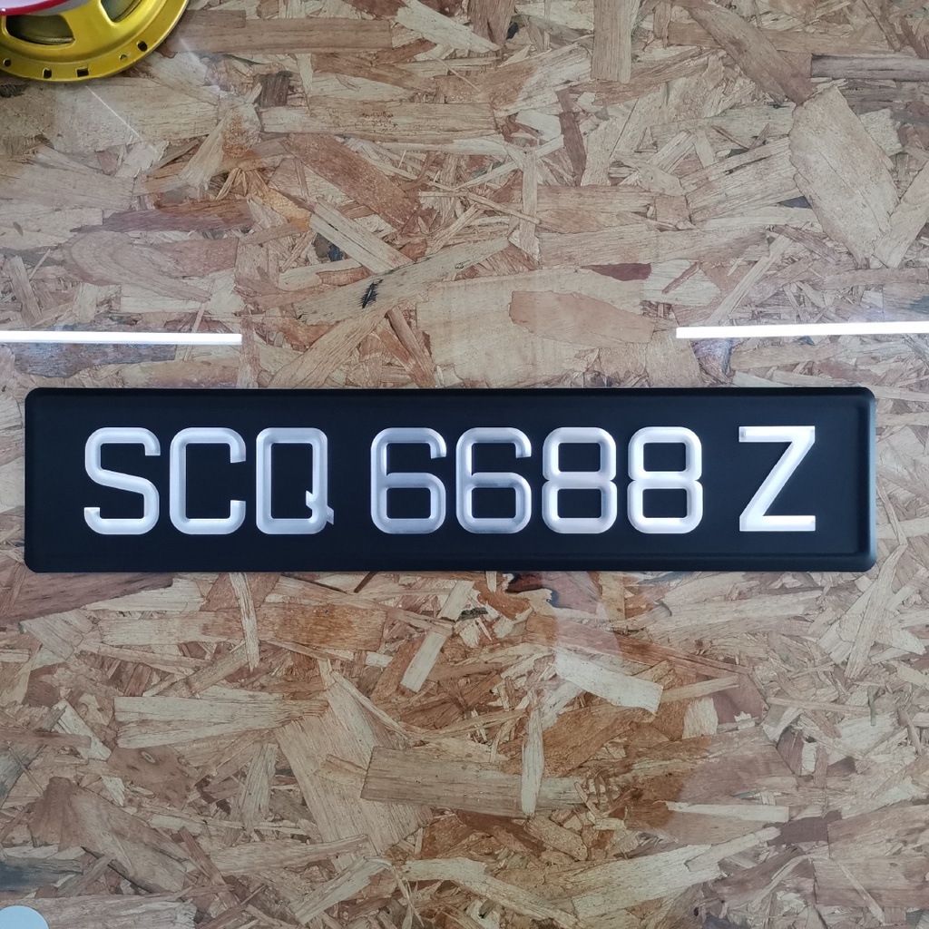 Singapore Design Nombor Plate Besi Aluminum Papan Kereta No Plate Besi ...