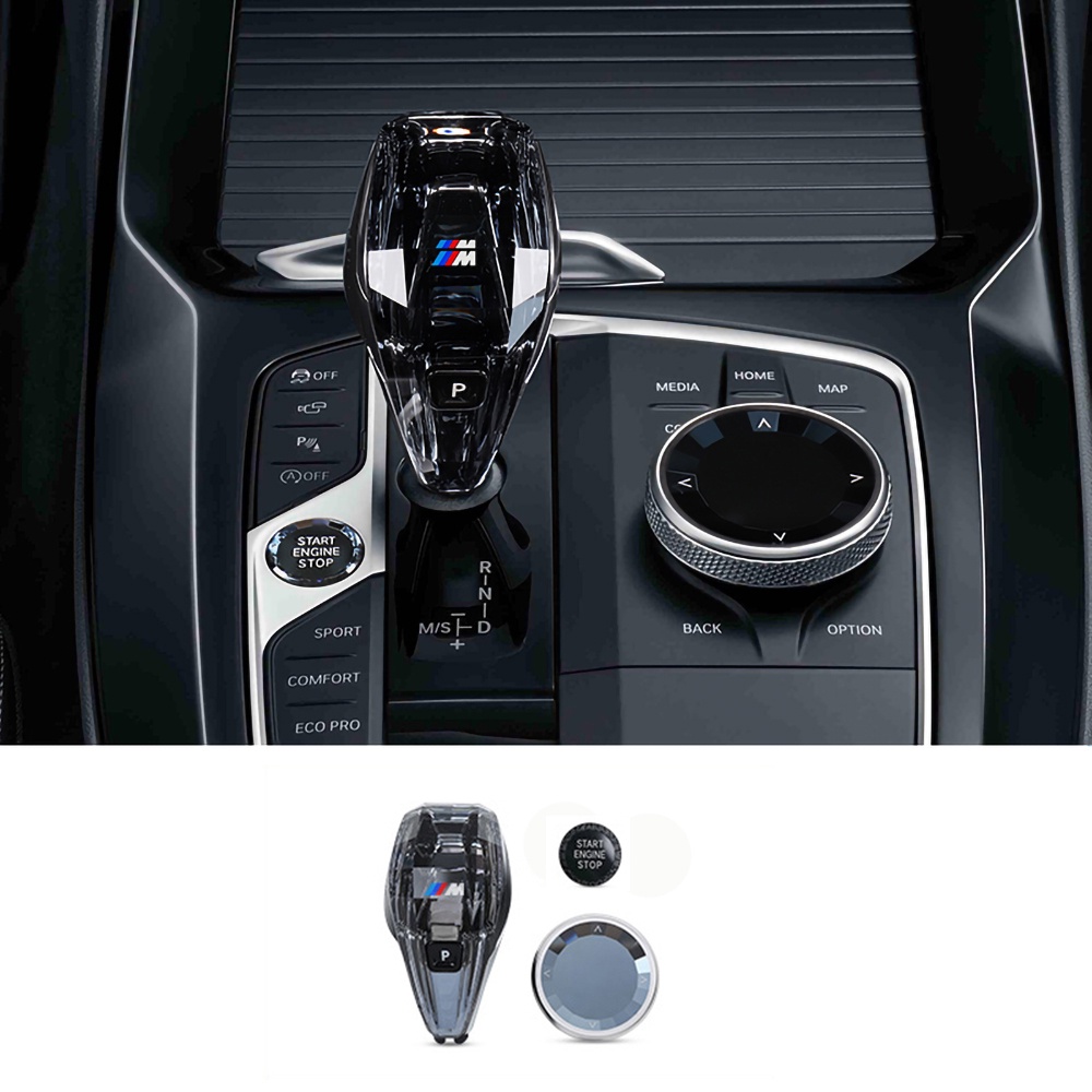 Crystal shift knob set of 3 for BMW X5/X6/7/5/6GT/X3i/X4/1/2/3/4 series