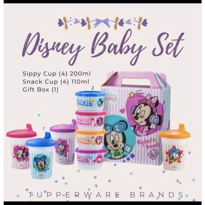 Tupperware Disney Baby Set With GiftBox(8pcs) | Shopee Malaysia