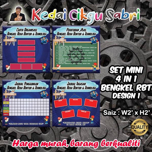 SET BANNER MINI 4 IN 1 BENGKEL RBT | Shopee Malaysia