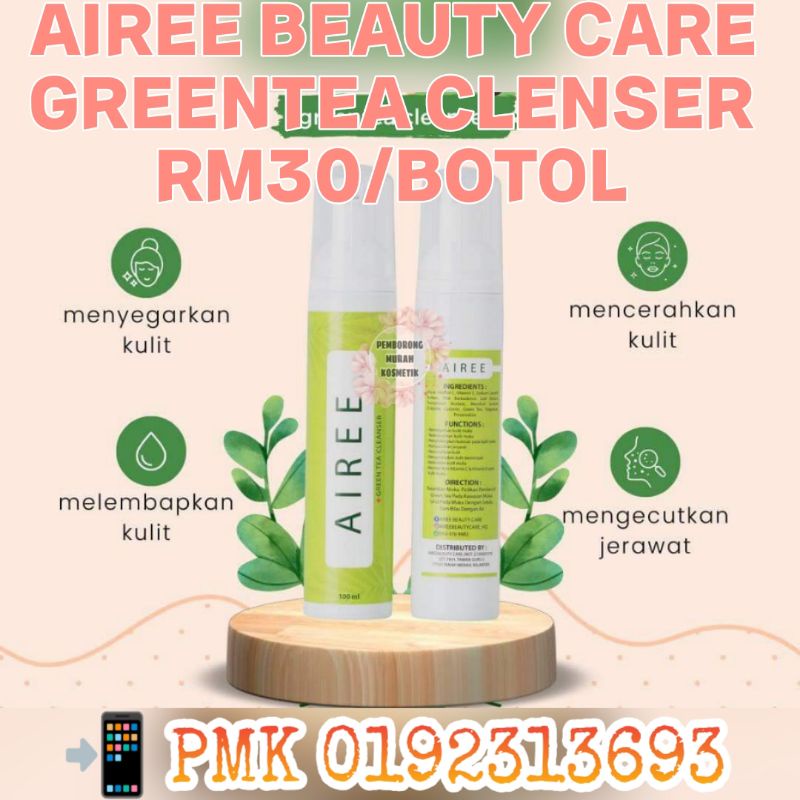 AIREE BEAUTY CARE GREENTEA CLEANSER 📌ready stock📌 | Shopee Malaysia