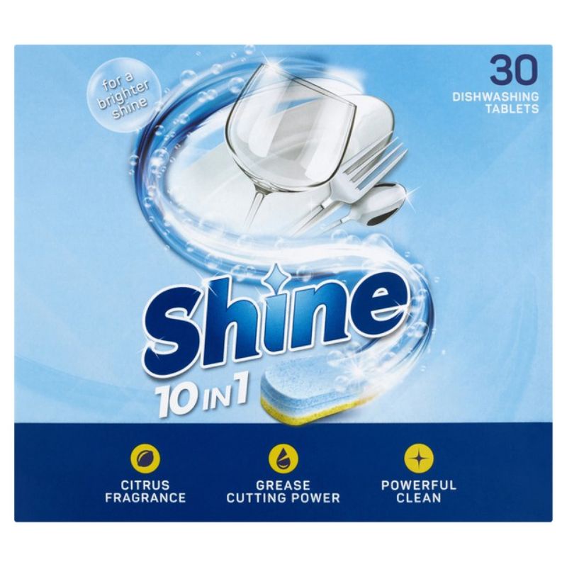 (New stock)Shine 10 in 1 Dishwasher Powder 1kg(NO ADDED PHOSPHATES