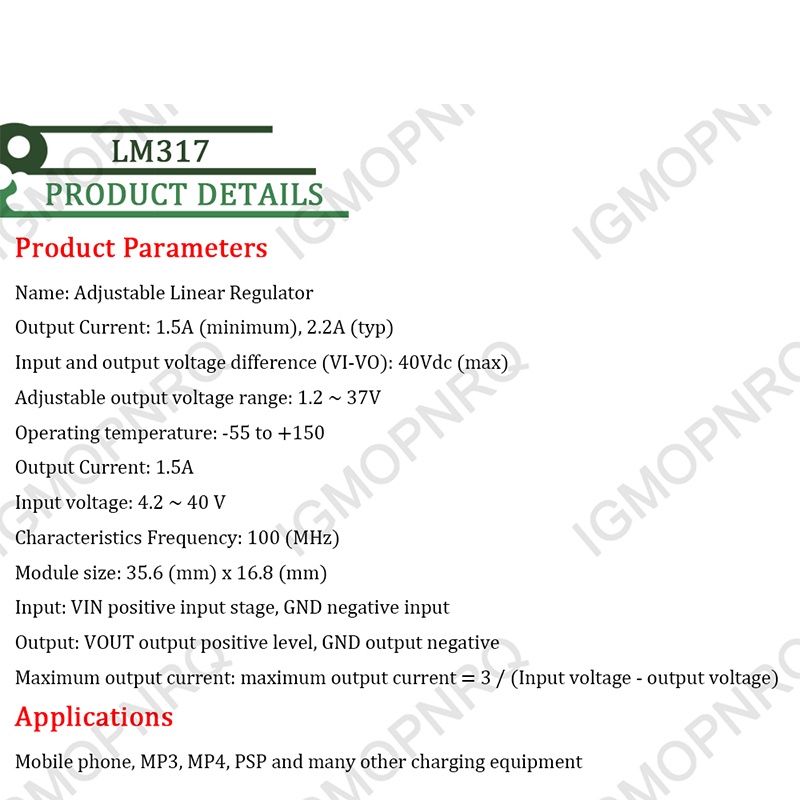 LM317T Convertore Regolabile DC-DC Buck Step Imbotture Modulo Circuo Regolatore Lineare Alimentatore Con Filtro Raddrizzatore LM317 - Foto 3