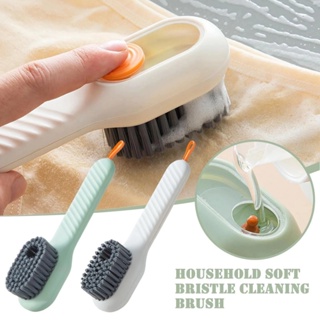 1pc Multifunctional Cleaning Brush Soft Brush Hair Liquid Filling Cleaning  Tool For Shoes, Clothes, Kitchen - Random Color