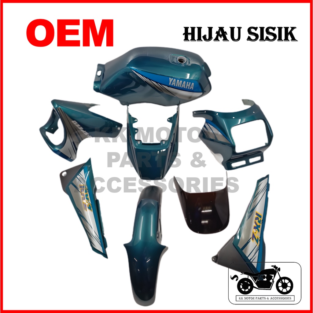 [FULL TANAM !!!] COVERSET RXZ MILI BOSCH BOSS OEM HIJAU SISIK / HIJAU ...