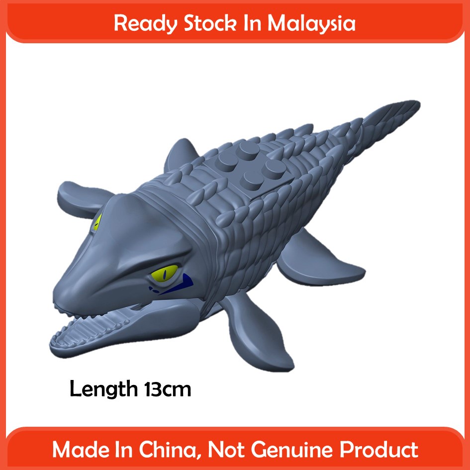 Mosasaurus Jurassic Park Dinosaurs Lego Mini Figure Building Block Collection Shopee Malaysia