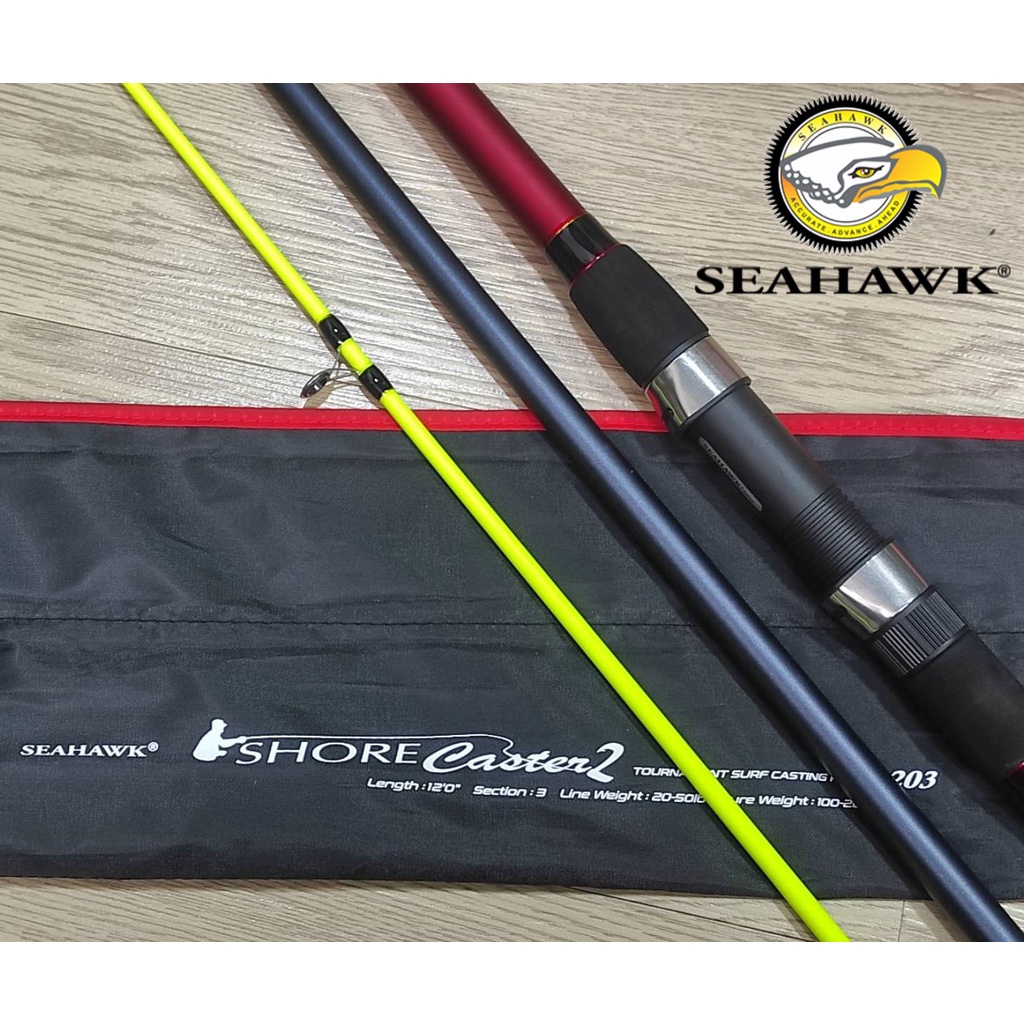 SEAHAWK SHORE CASTER 2 SURF FISHING ROD | Shopee Malaysia