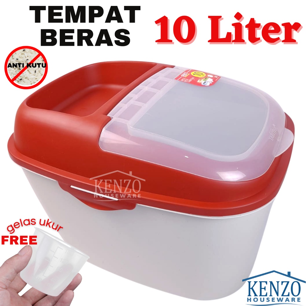 Rice box Rice container box Rice 10 L Liter Rice container | Shopee ...