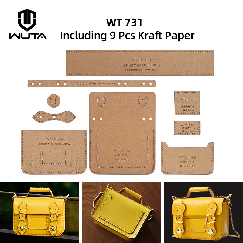 WUTA 731 Leather Mini Cambridge Bag Template Shopee Malaysia