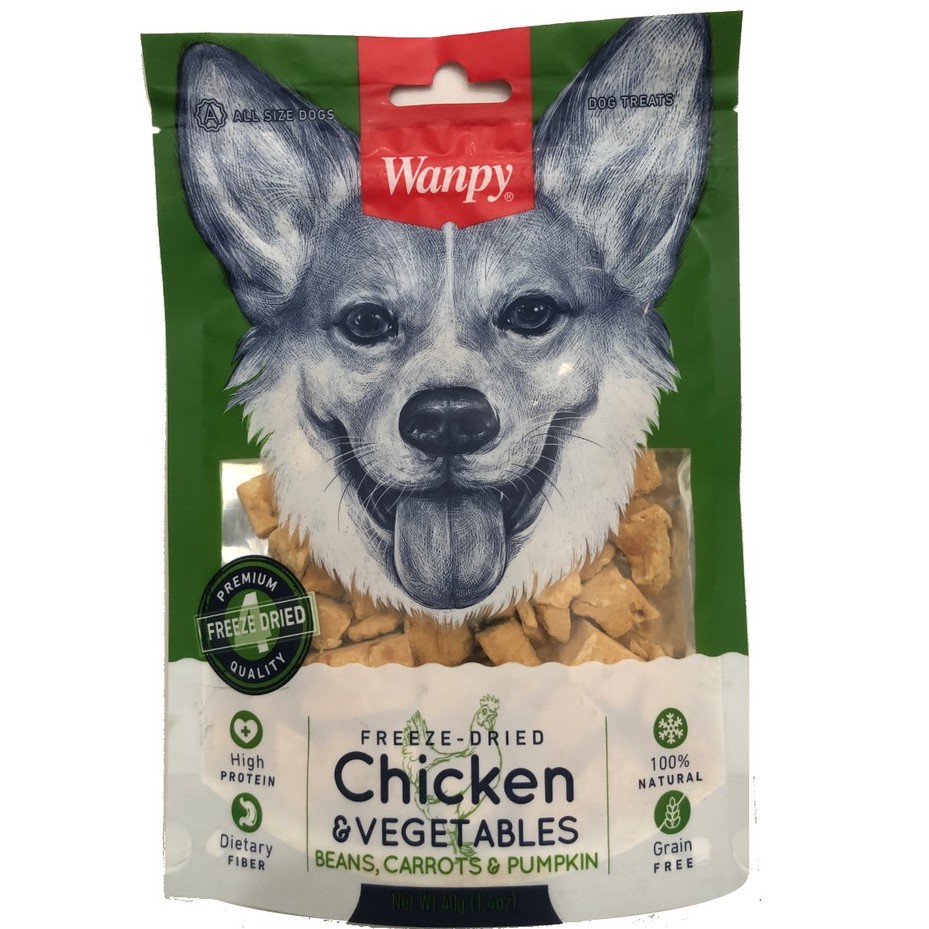 Wanpy Dog Treat Freeze Dried Pet Snack - 40g | Shopee Malaysia