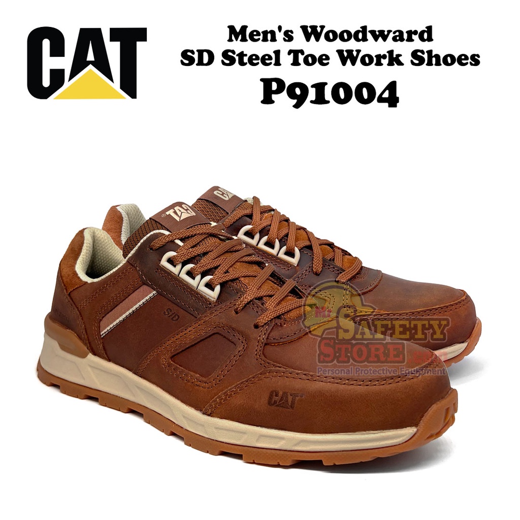 Caterpillar Men's Woodward Steel Toe Work Shoes P91004 Shopee Malaysia