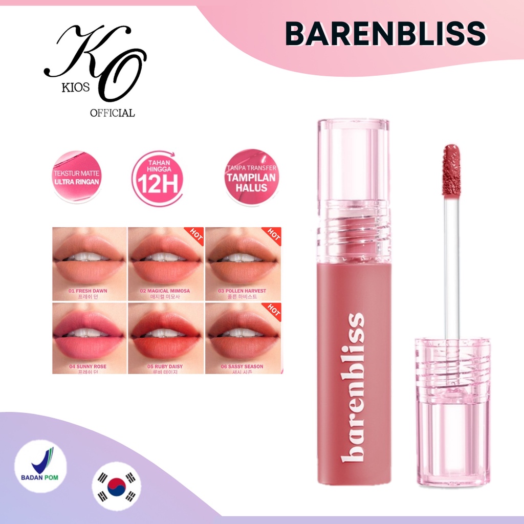 Bnb Barenbliss Korean Bloomatte Full Bloom Transferproof Matte Tint