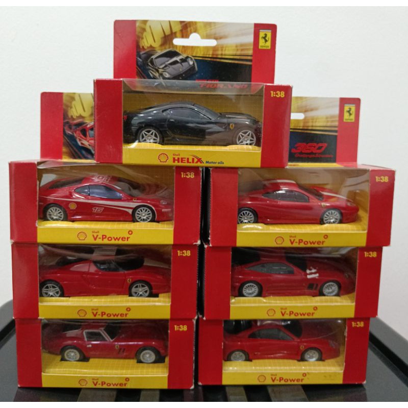 Shell V Power Ferrari 2008 Vintage Collection Full Set 7 Cars