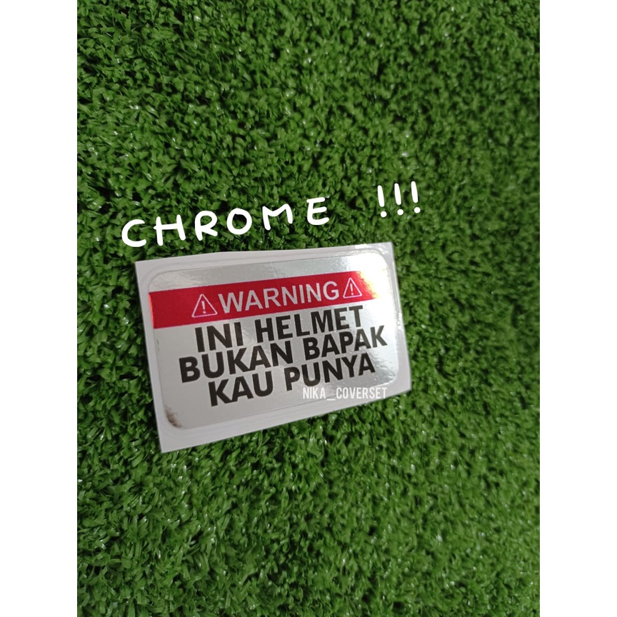STICKER INI HELMET BUKAN BAPAK KAU PUNYA Shopee Malaysia