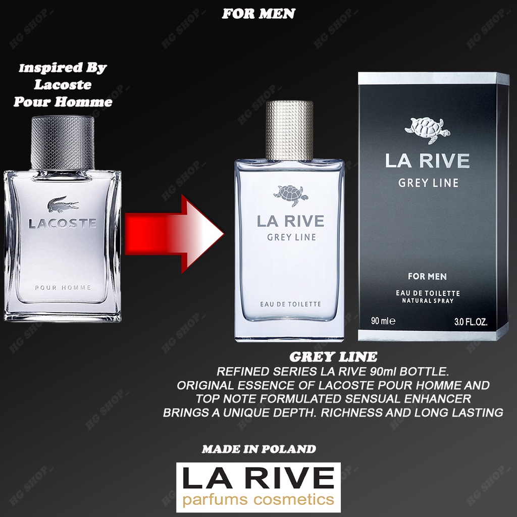 PERFUME LA RIVE GREY LINE EDT 90ml (ORIGINAL) | Shopee Malaysia