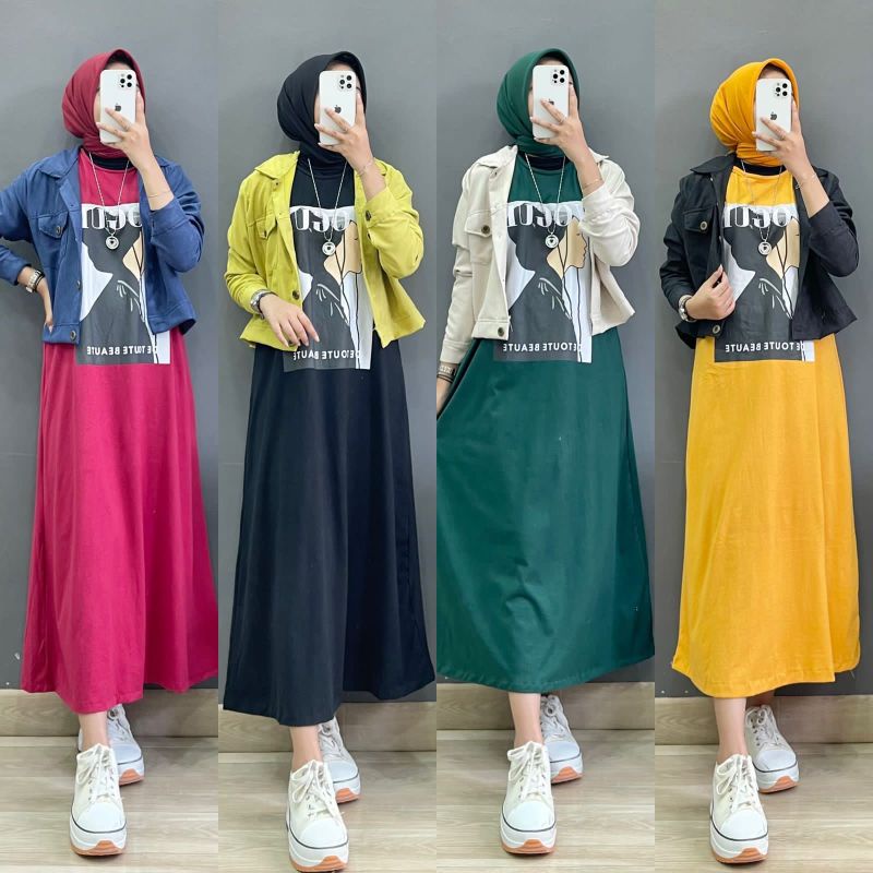 Midi DREES 2 IN 1 (INNER+OUTER) | Shopee Malaysia