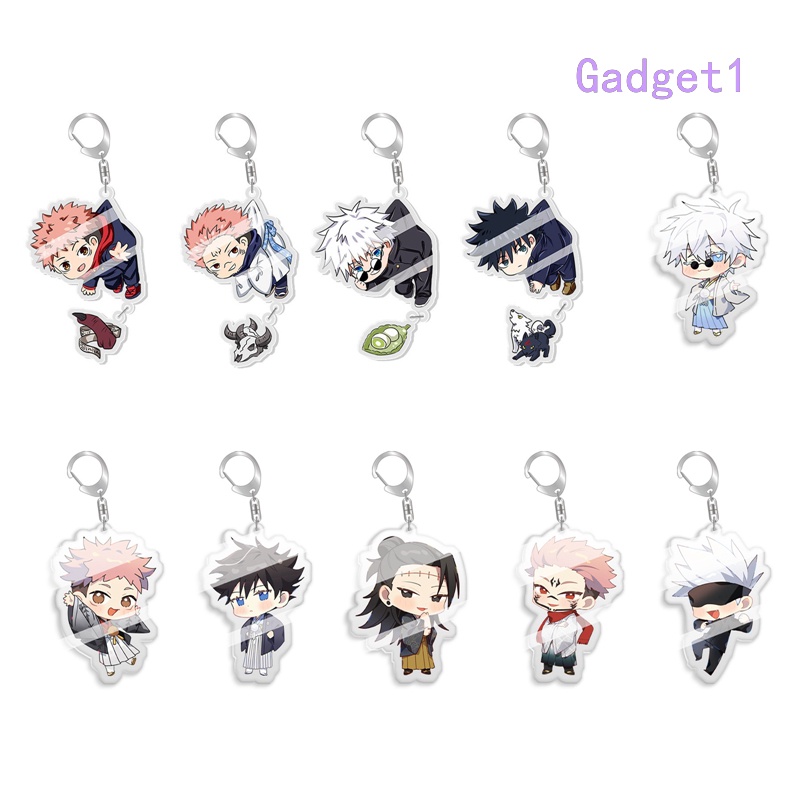 Anime Jujutsu Kaisen Key Chain Acrylic Cartoon Figure Yuji Itadori ...