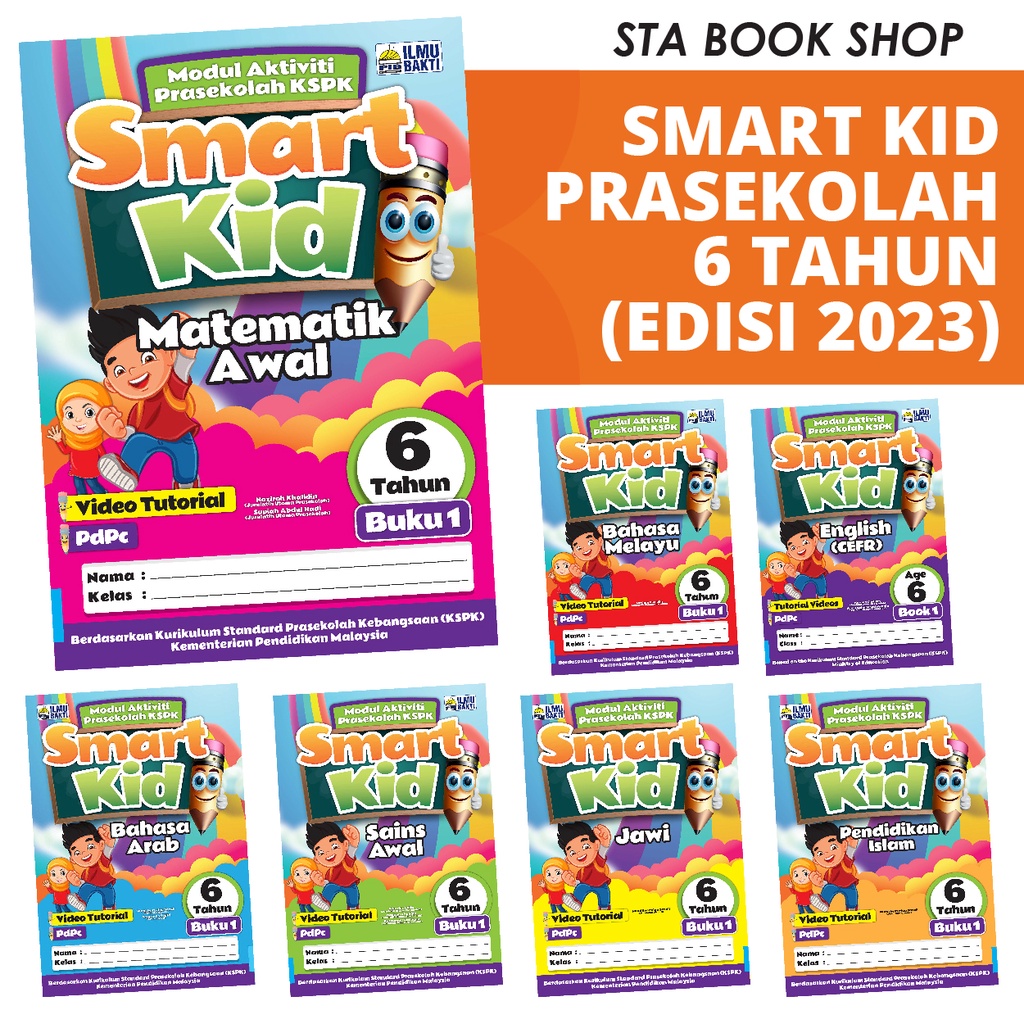 [STA] BUKU AKTIVITI PRASEKOLAH 2023 SMART KID 6 TAHUN (ILMU BAKTI ...