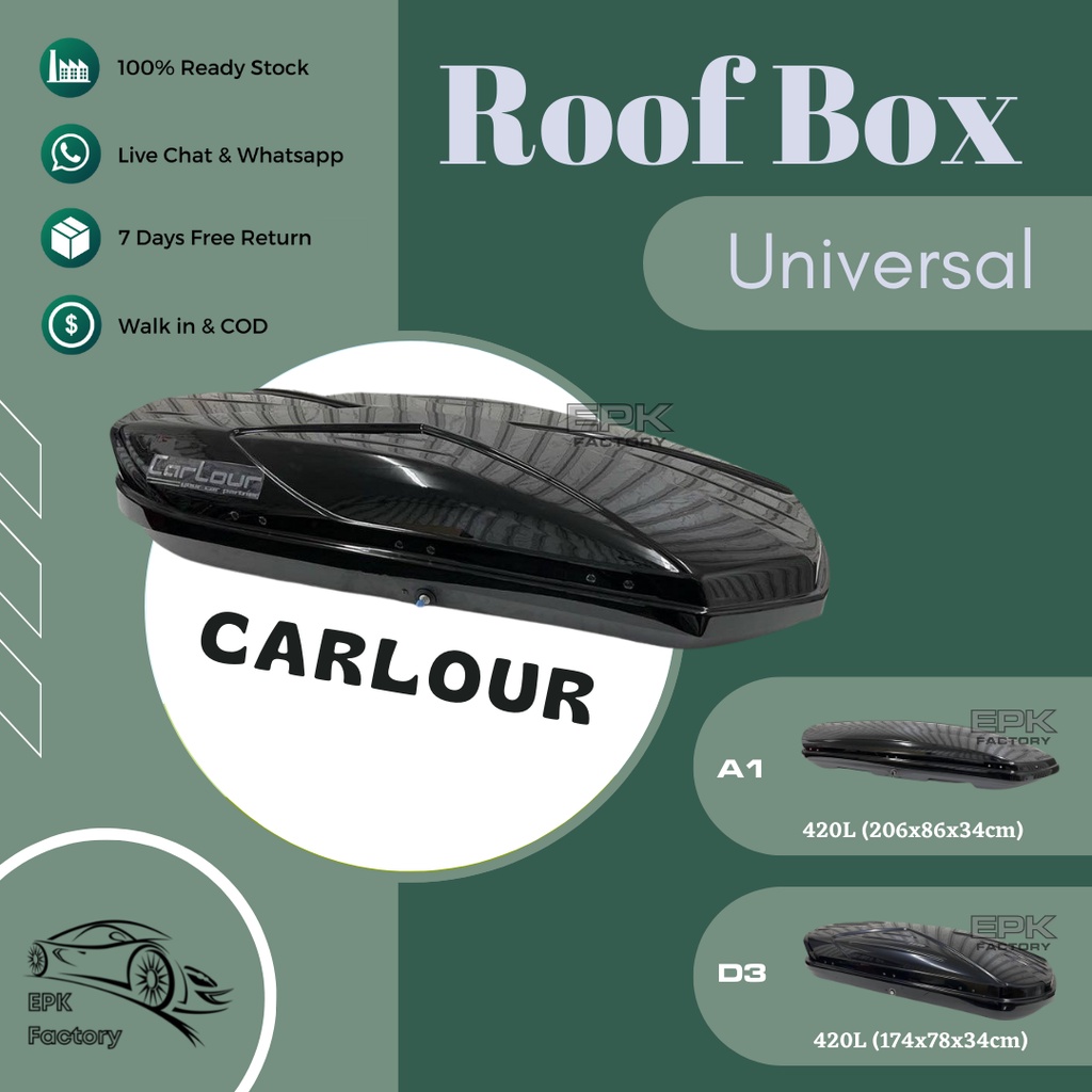 Carlour on sale roof box