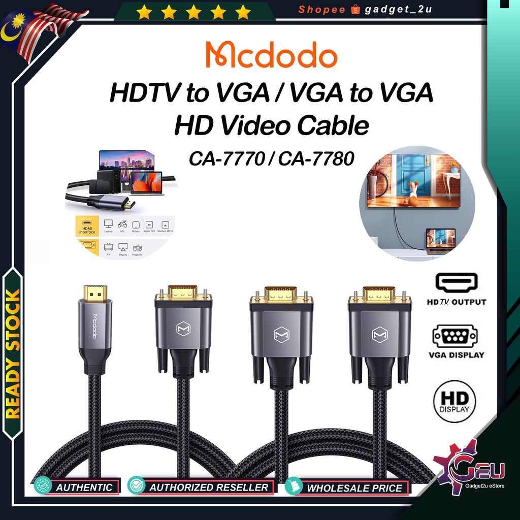 CABLE HDMI A VGA MCDODO CA-7770 2M