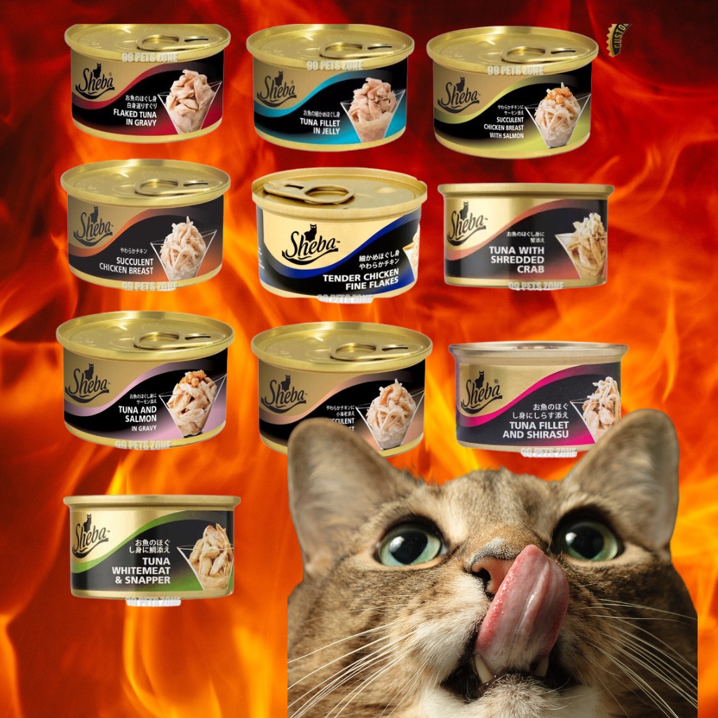 SHEBA Cat can Food 82g 82gm wet food kucing sheba Shopee Malaysia