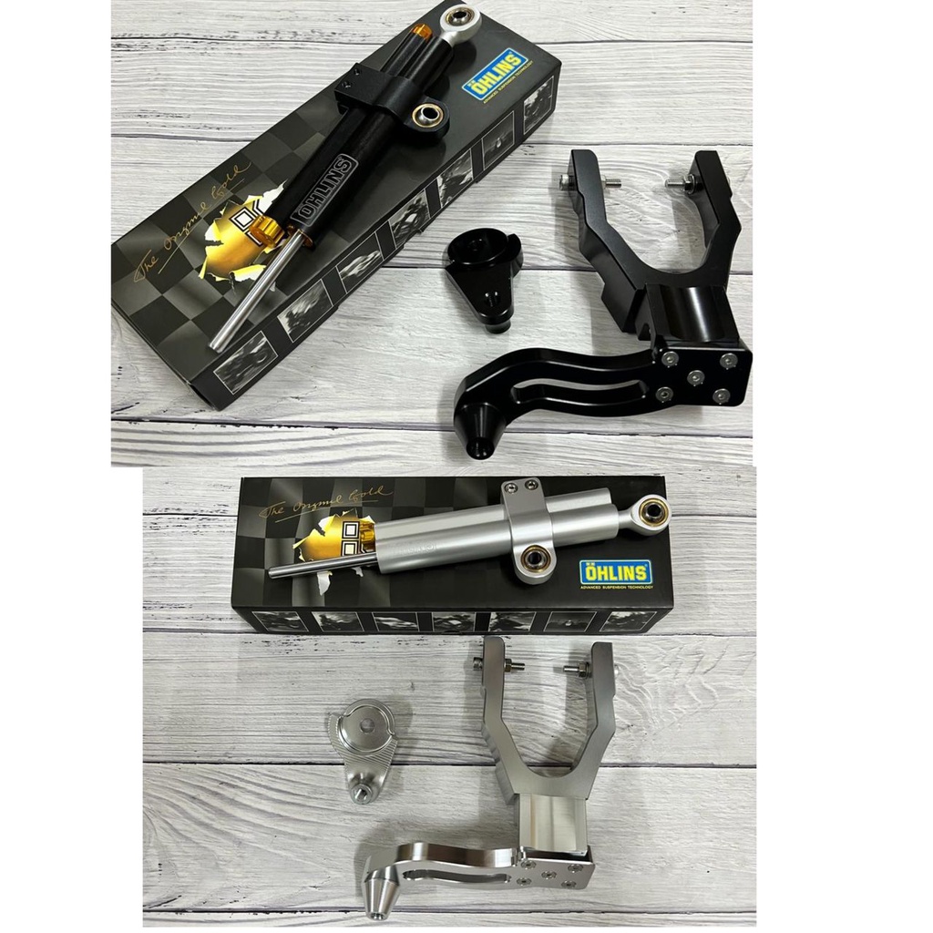 YAMAHA RXZ Damper Bracket Siap OHLINS Steering Damper Just Plug n Play