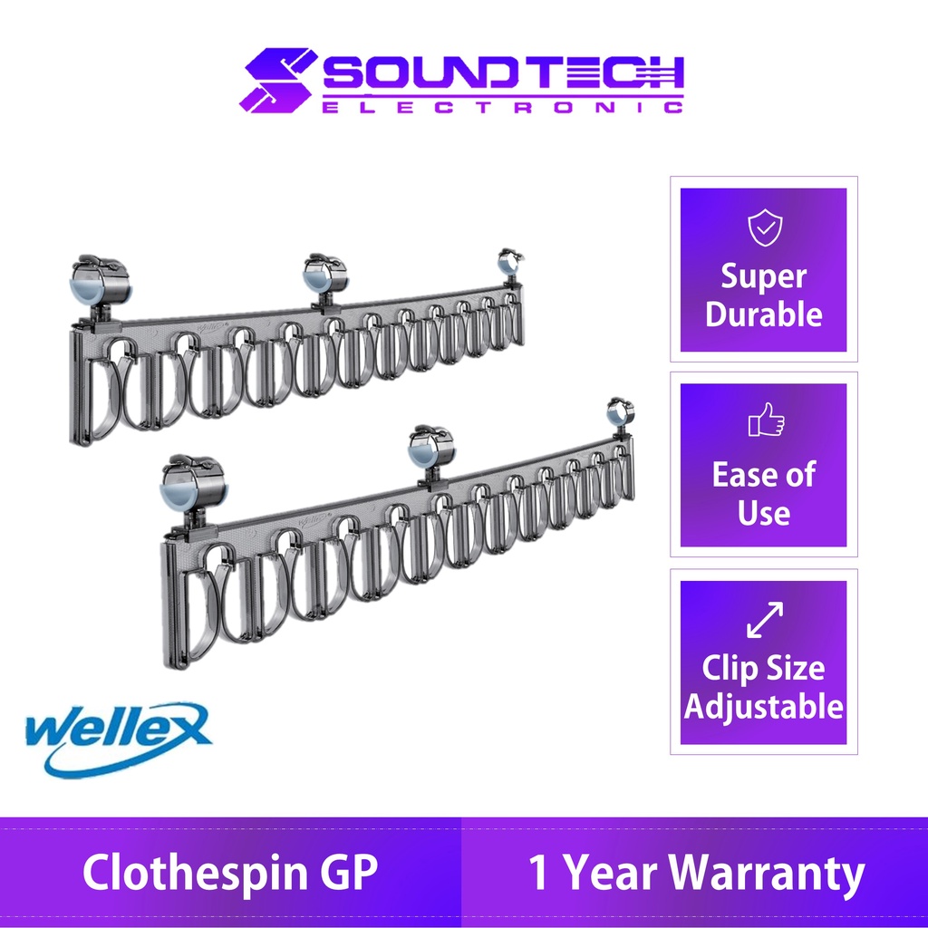 Wellex Anti Wrinkle Clothespin GP Laundry Drying Rack Shopee Malaysia