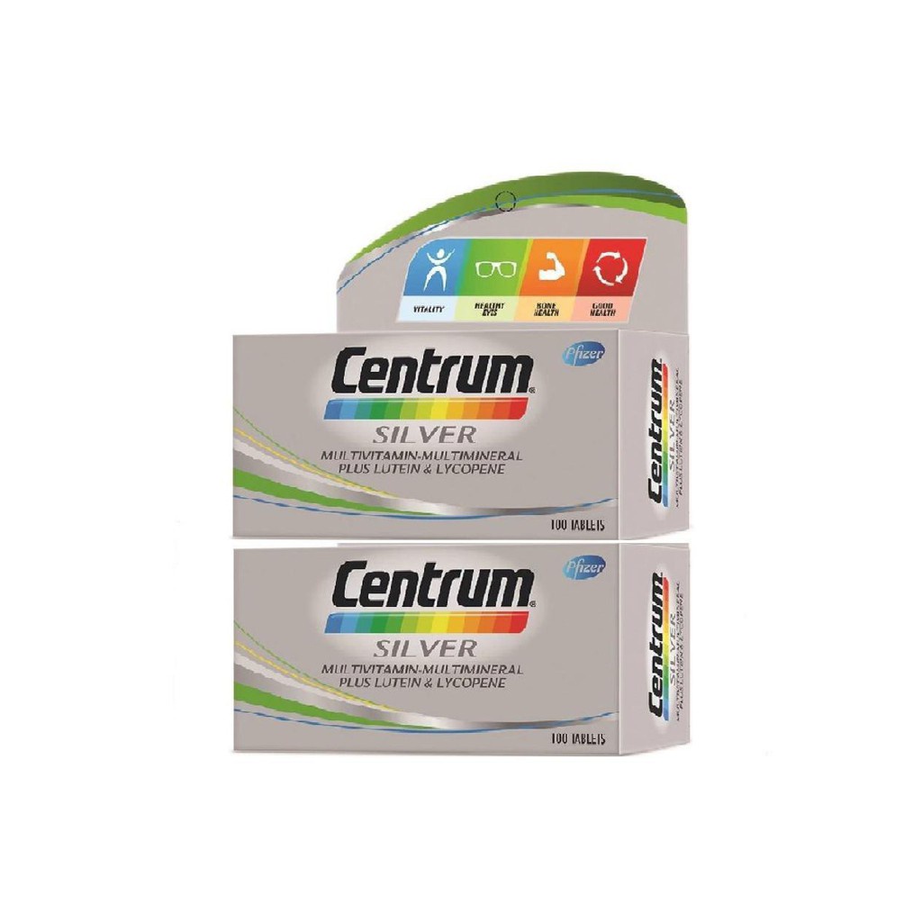 Centrum Silver Multivitamins & Minerals + Lutein & Lycopene Tablet 100