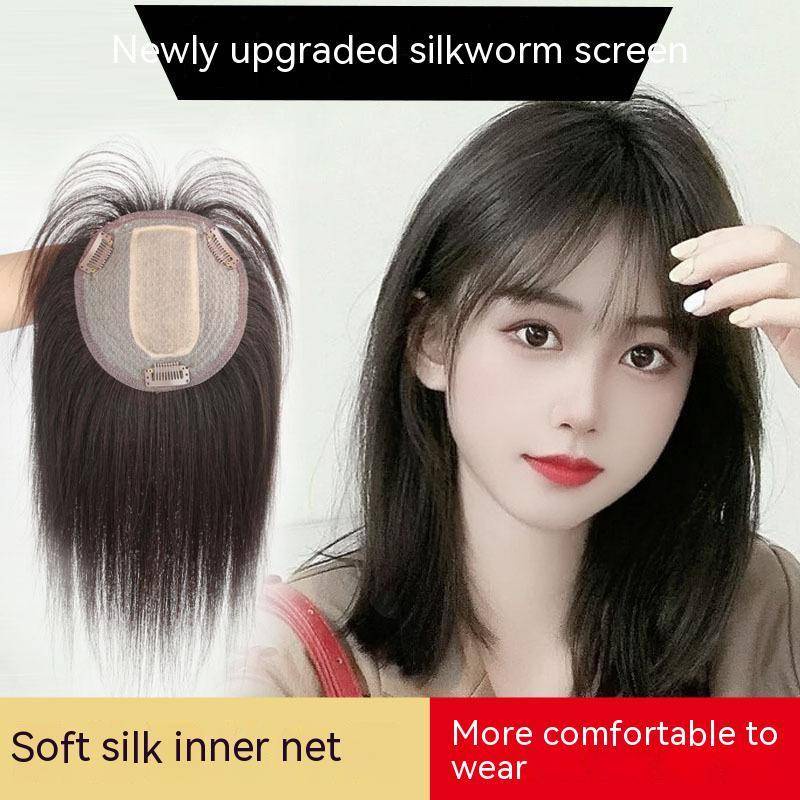 100 Human Hair Piece Black And Dark Brown Hair Topper Hair Replacement