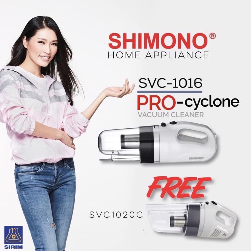 SHIMONO PROCyclone Vacuum Cleaner SVC1016 combo set (buy1free1