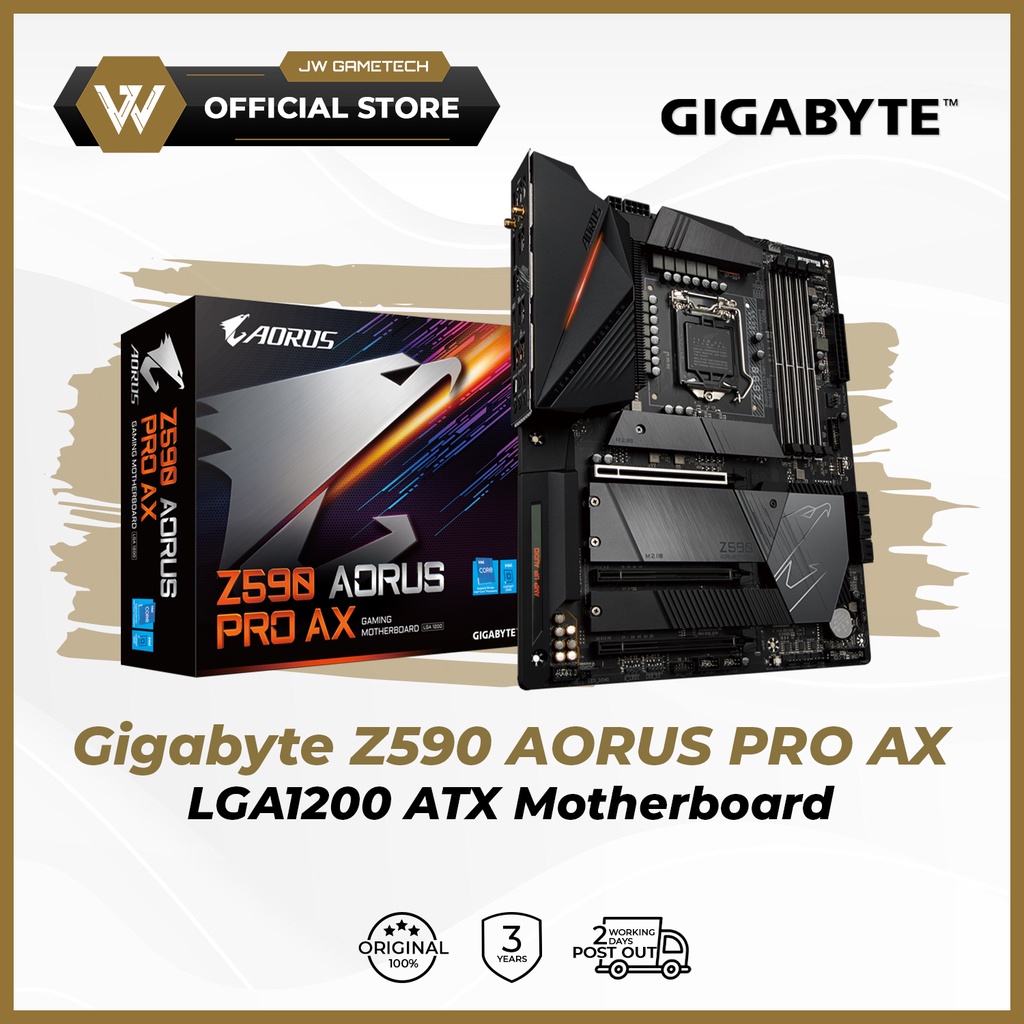 Gigabyte Z590 AORUS PRO AX LGA1200 ATX Motherboard | Shopee Malaysia