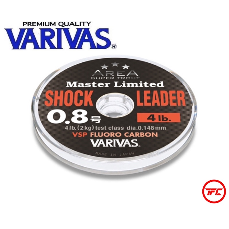 VARIVAS Area Super Trout VSP Fluorocarbon Master Limited Shock Leader  Fishing Line 30m