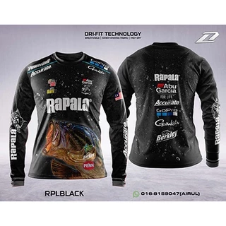 BAJU PANCING Abu Garcia Jersey Lengan Panjang Micorfiber Udang Shimano  Daiwa FISHING JERSEY Long Sleeve Sublimation Tshirt