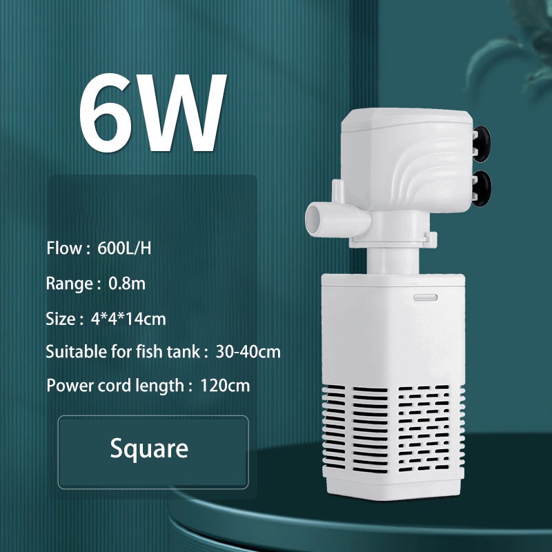 Picture of 3 in 1 aquarium submersible built-in filter pump to increase oxygen ...