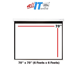 Meki Wall Mount Screen Size 70" x 70" (6x6feets )