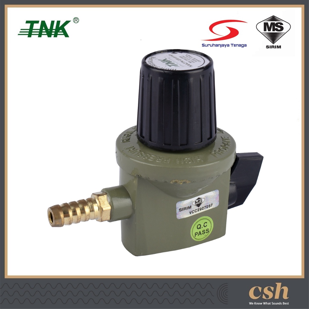 TNK GR181HP High Pressure Gas Regulator / GR182LP Low Pressure Gas Regulator Gas Dapur Kepala