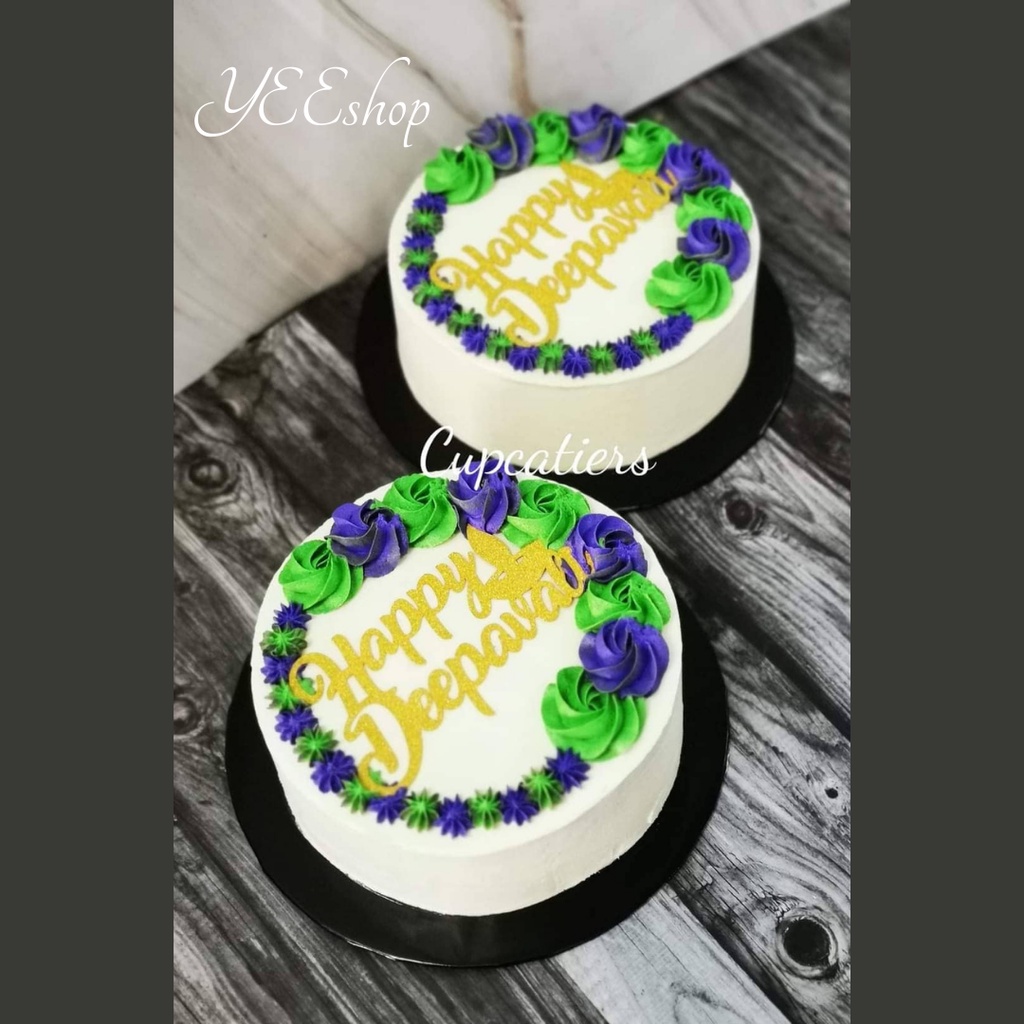 | Cake Decoration | Happy Deepavali Diwali Acrylic Paper Cake Topper ...