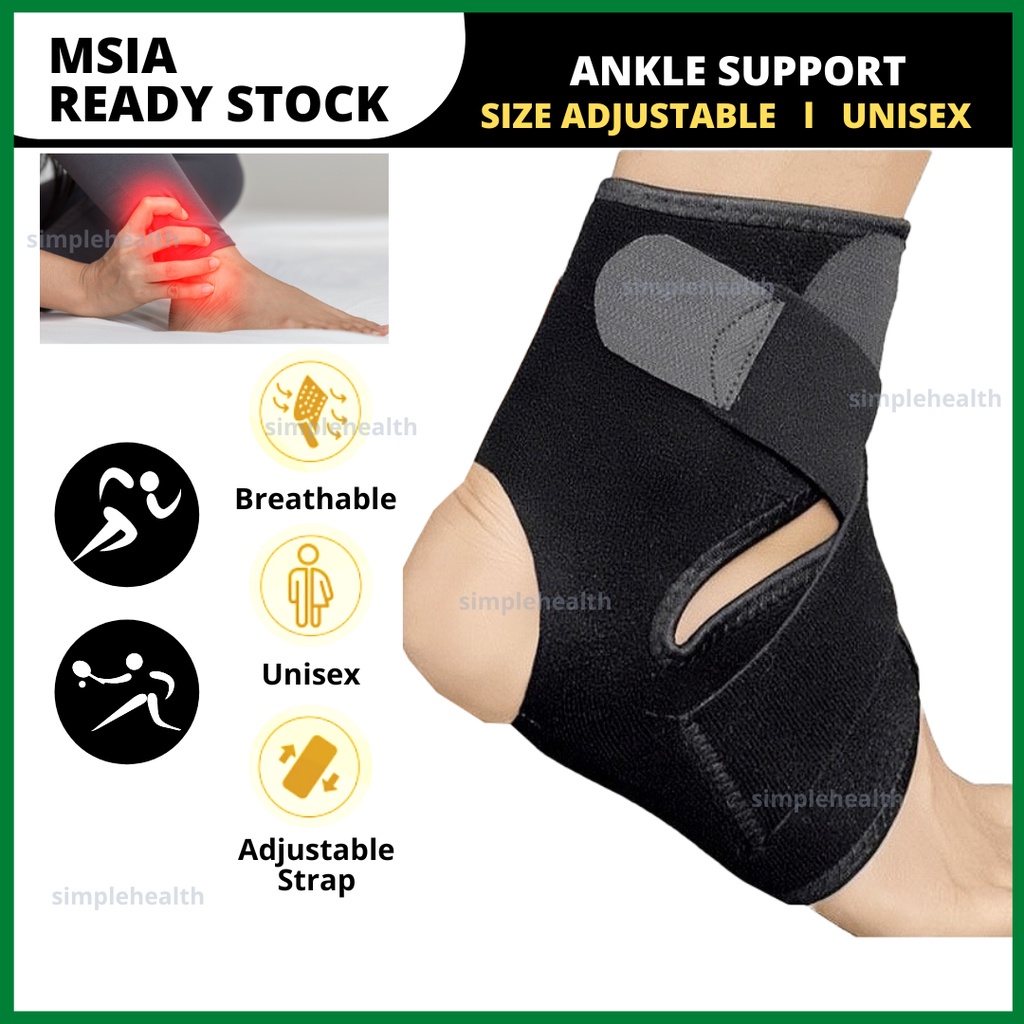 Adjustable Ankle Support Braces Guard Sport Foot Guard Pelindung Kaki ...