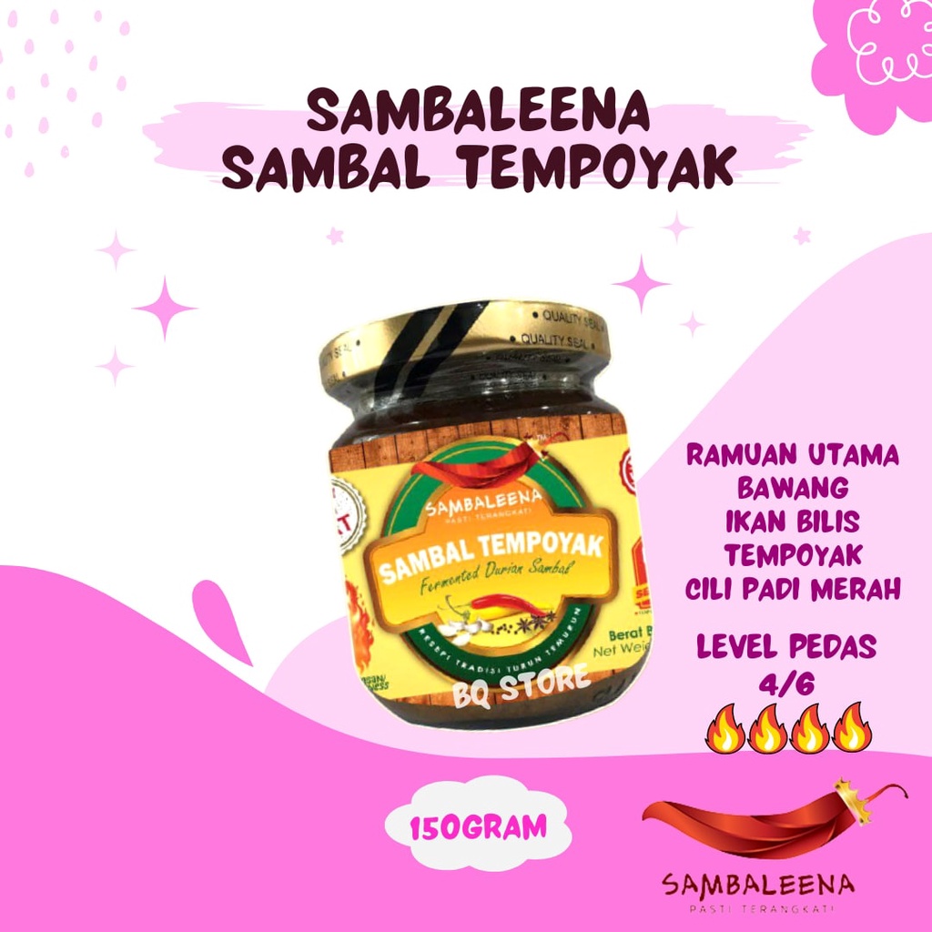 Sambaleena Sambal Tempoyak Sambal Ready To Eat Sambal Ijo