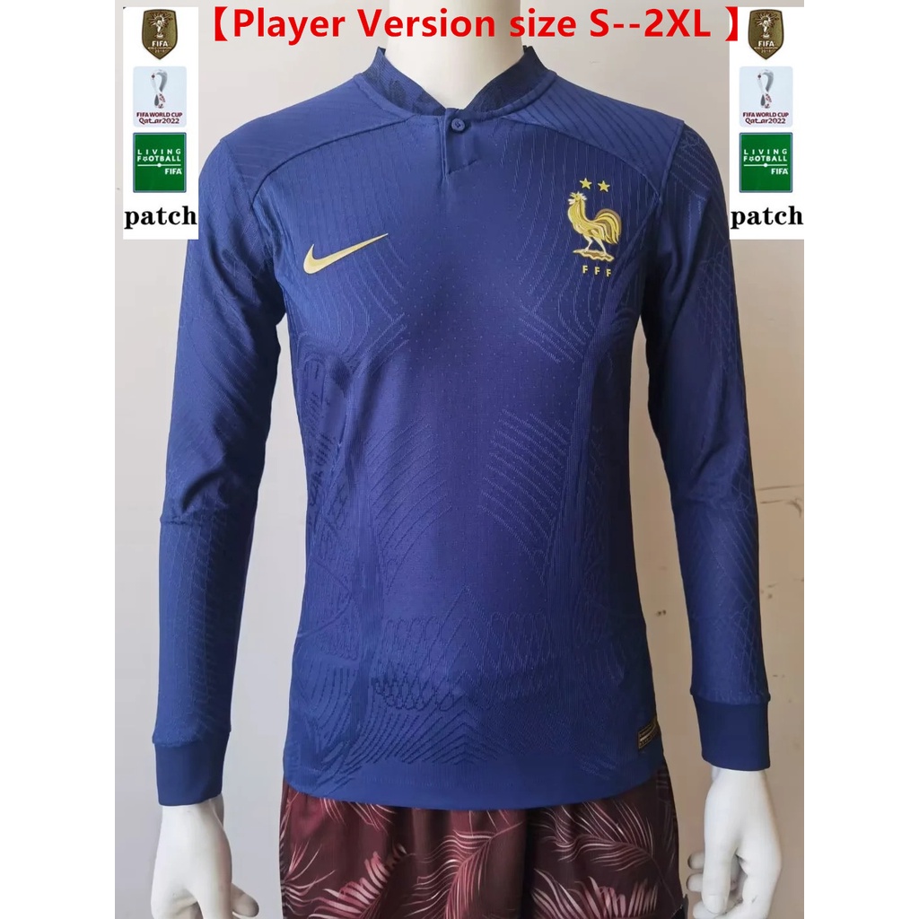 France National Team 2022/23 Stadium Away (Kylian Mbappe) Men's Nike  Dri-FIT Soccer Jersey.