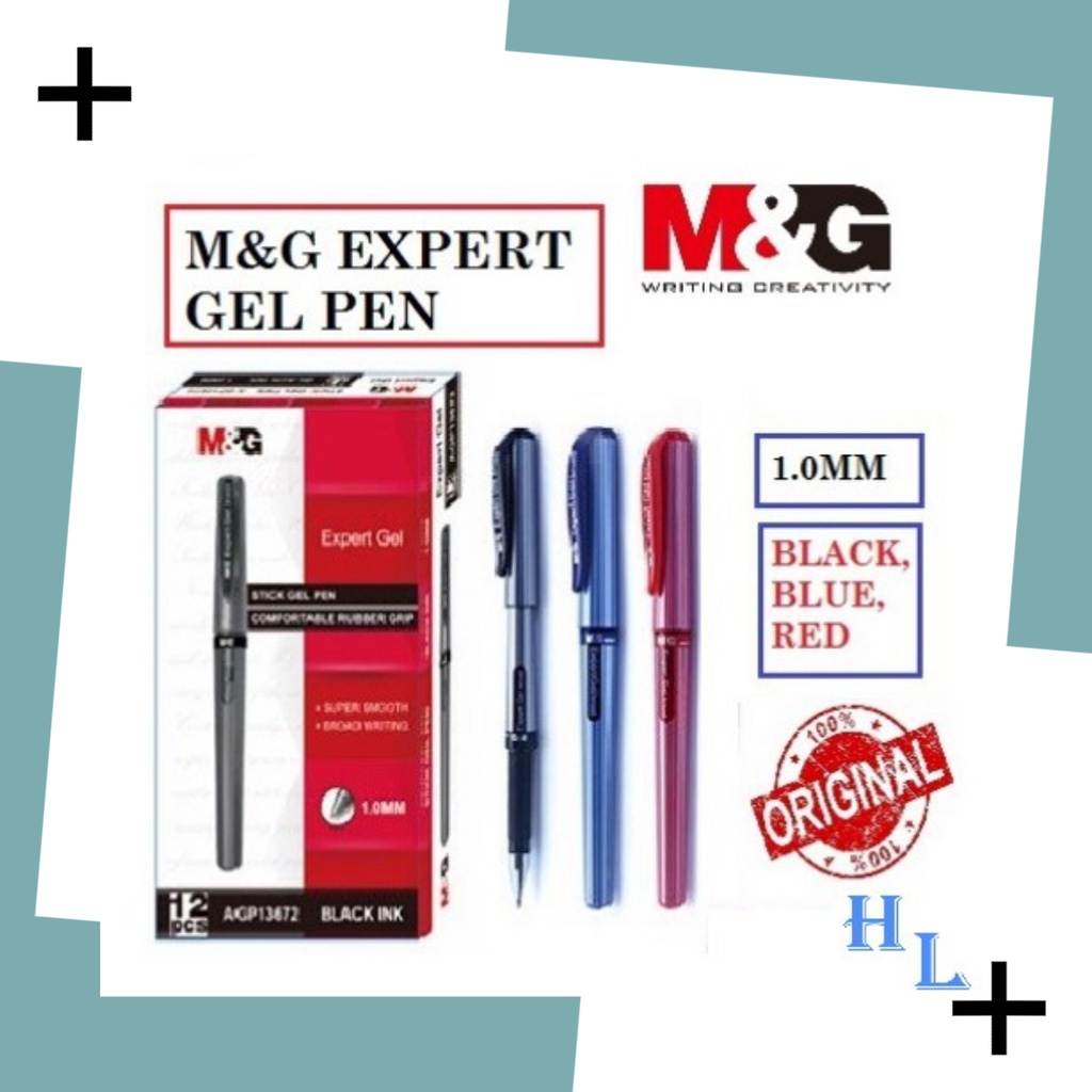 M&G Expert Gel Pen 1.0mm (AGP13672) Shopee Malaysia