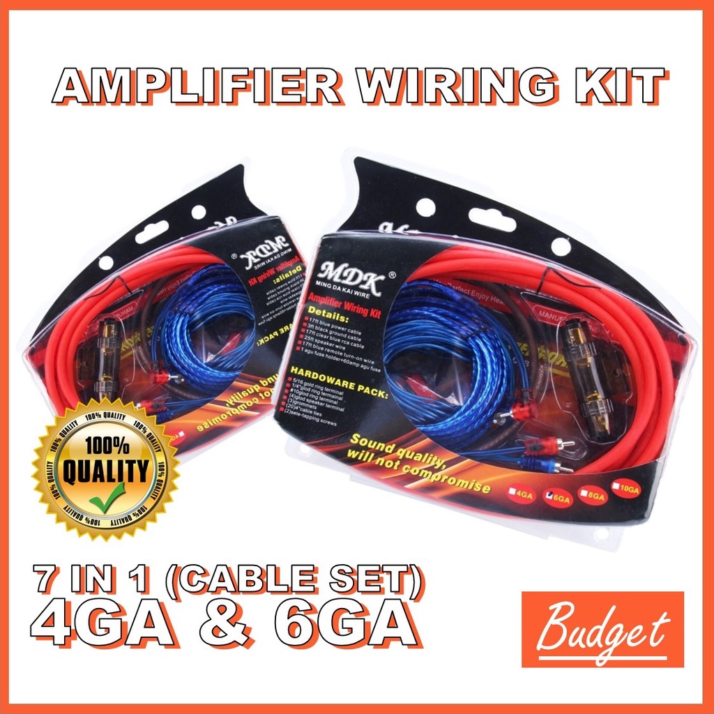 Amplifier Wiring Set Car Audio Subwoofer Amplifier Installation Kit AMP